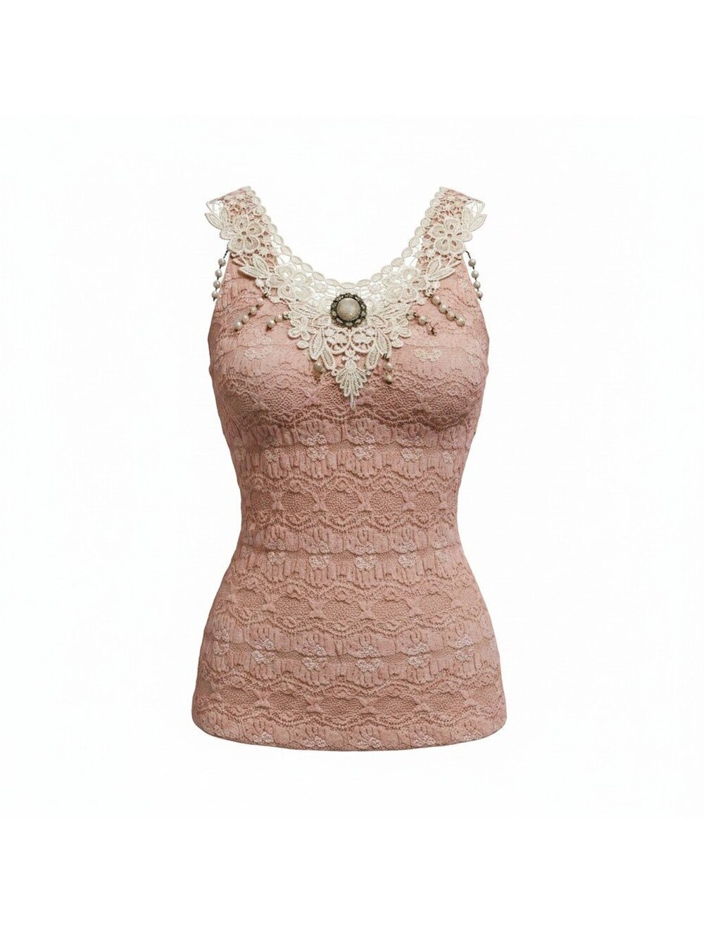 Wink pastel pink lace cami top
